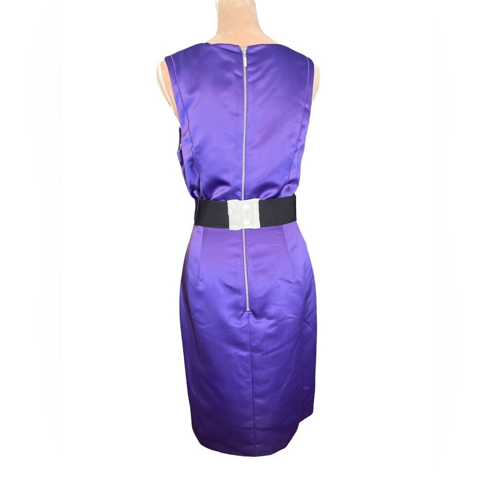 Nue by Shani sold at Nordstrom NWT Plum Cocktail Dress with Bow Detail Size 10 - Picture 4 of 13